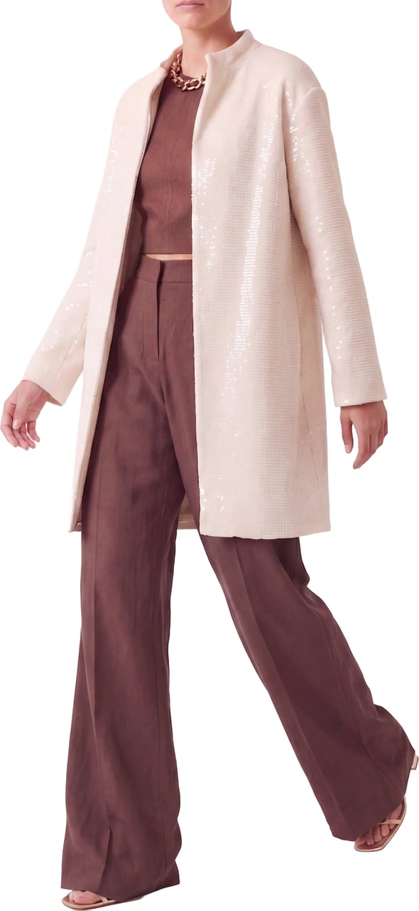 Herno Coat with sequins Wit