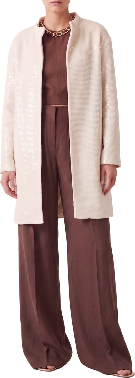 Herno Coat with sequins Wit