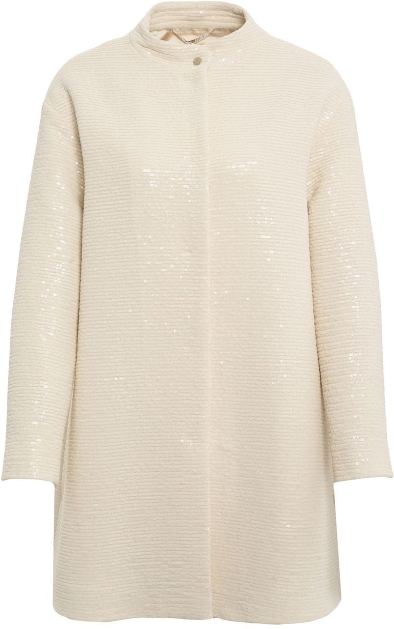 Herno Coat with sequins Wit