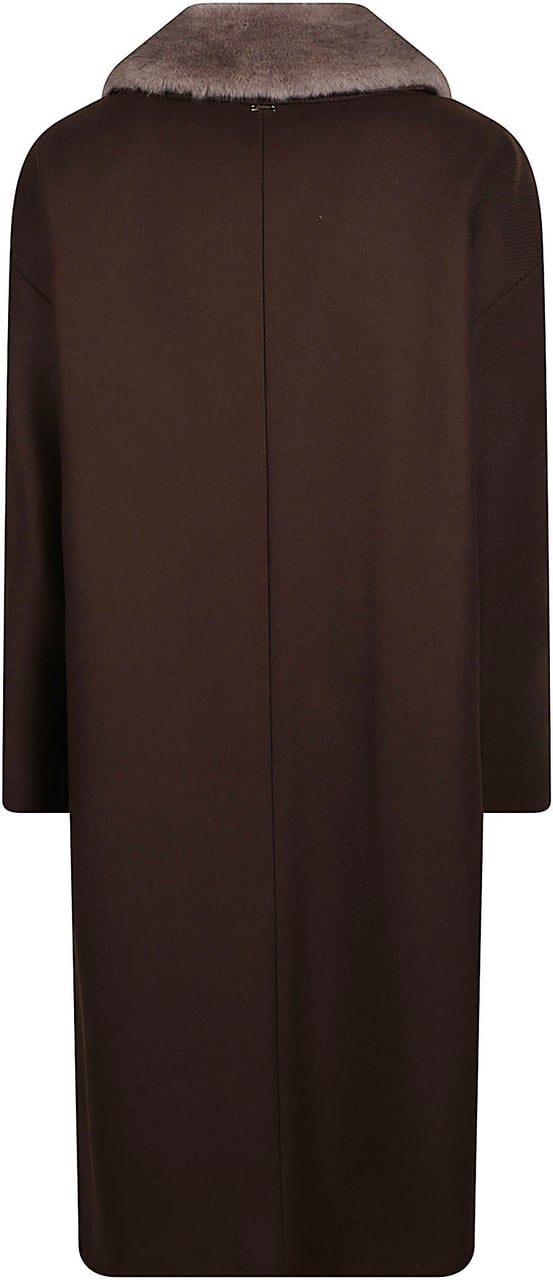 Herno Long Down Jacket Brown Bruin