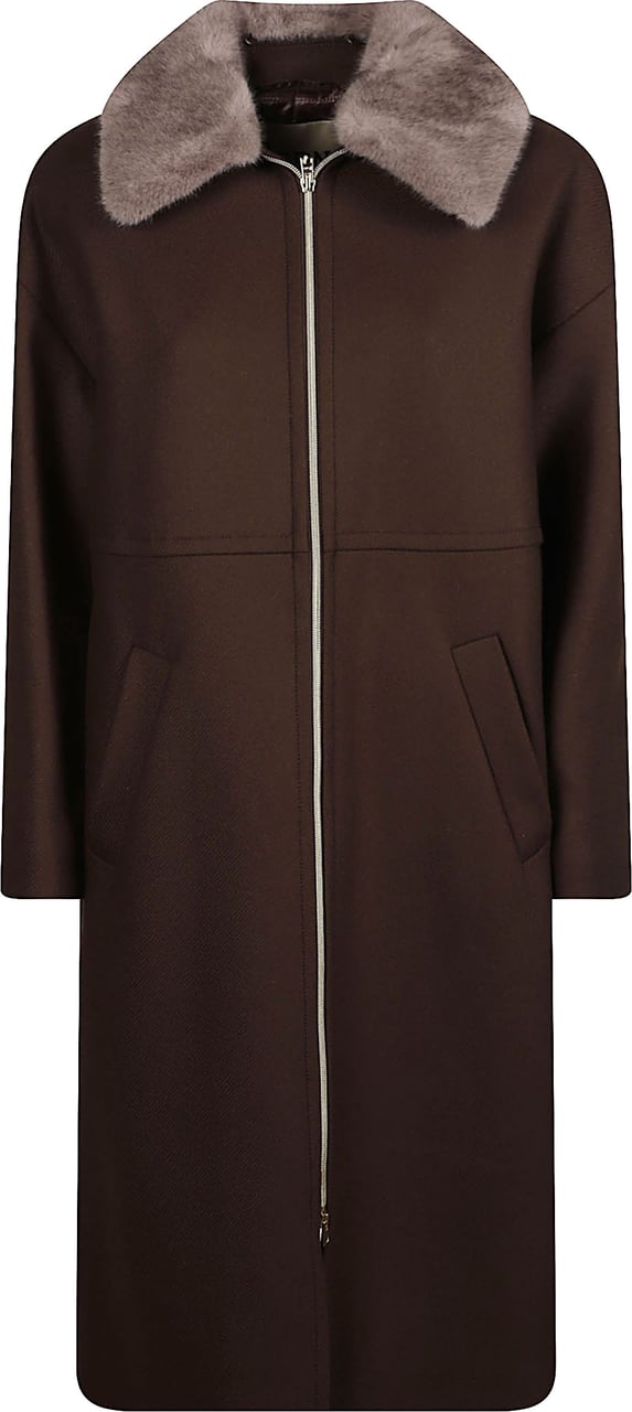 Herno Long Down Jacket Brown Bruin