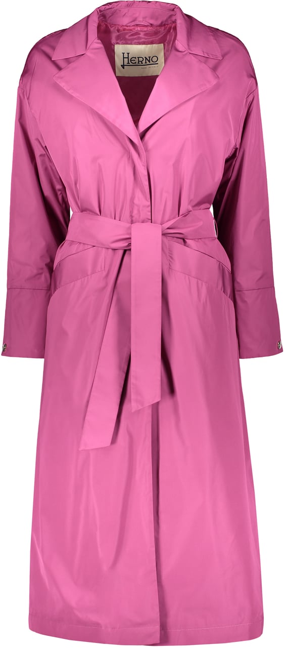 Herno Techno fabric trench coat Roze