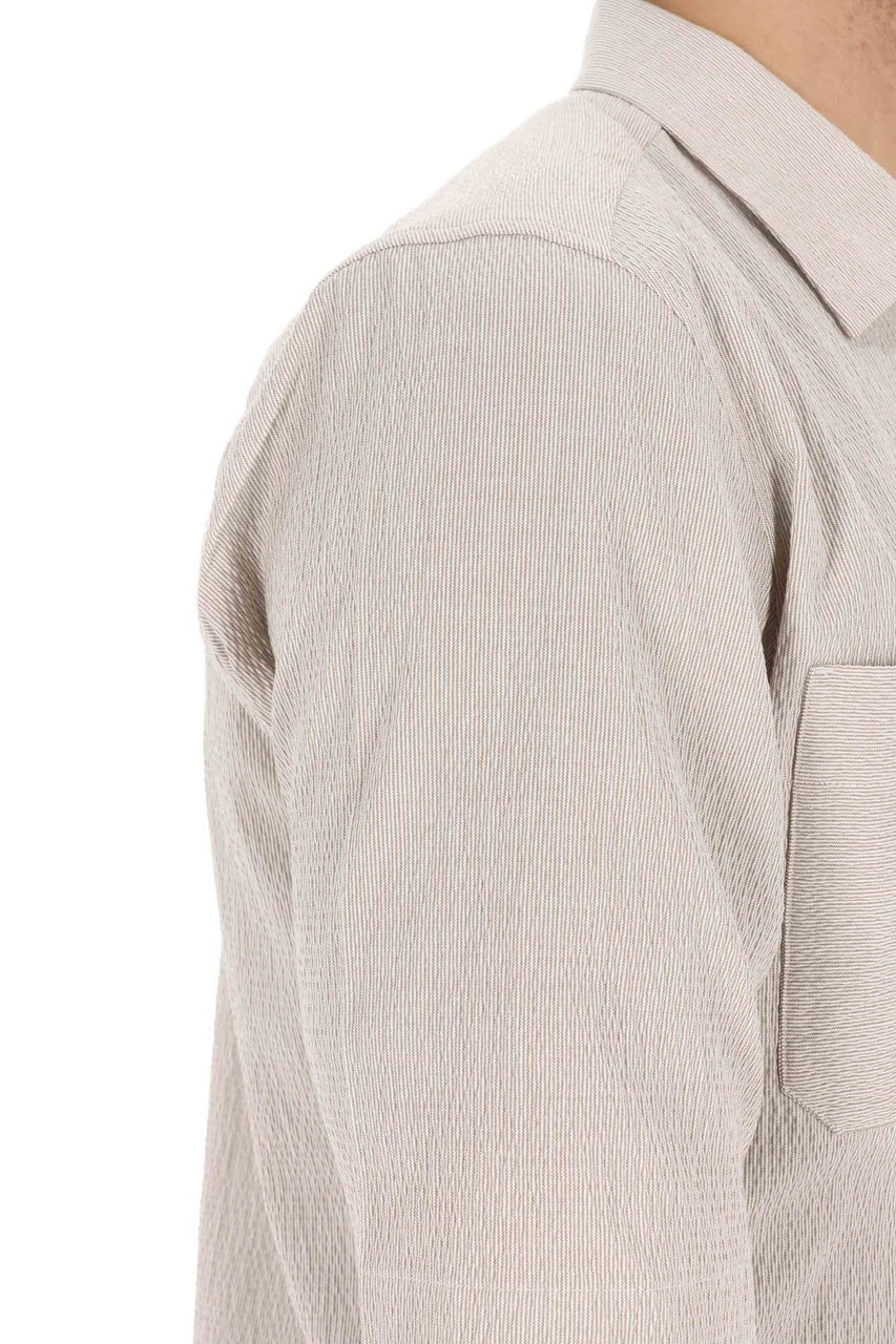 Herno Textured Cotton Shirt Wit