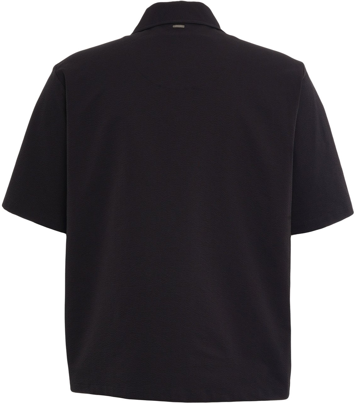 Herno Seersucker short-sleeved shirt Blauw