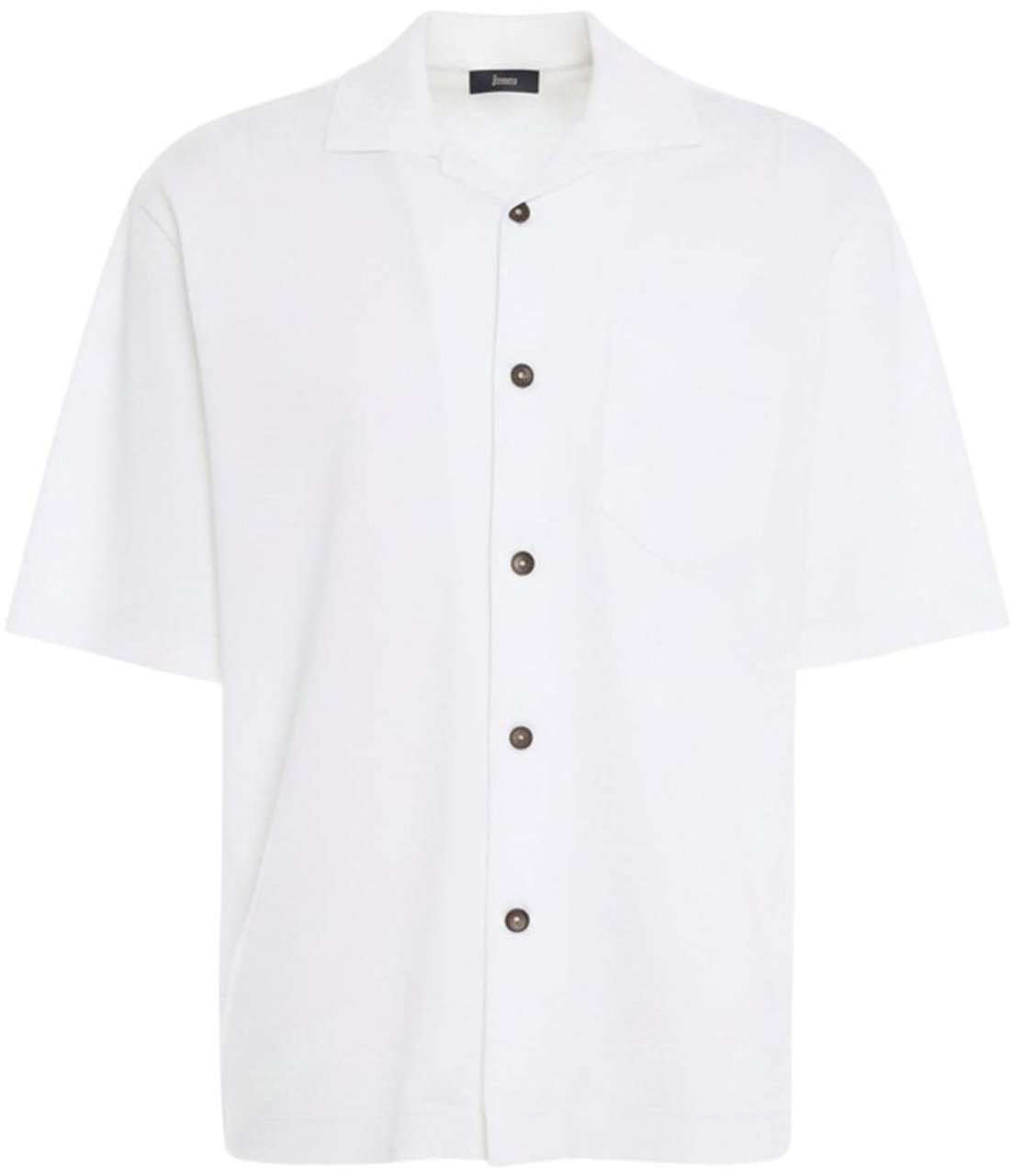 Herno Cotton short sleeve shirt Wit