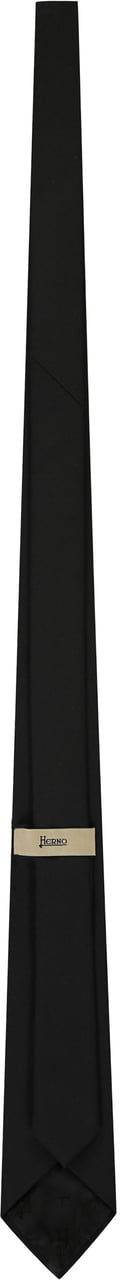 Herno Elegant black tie for special occasions Zwart