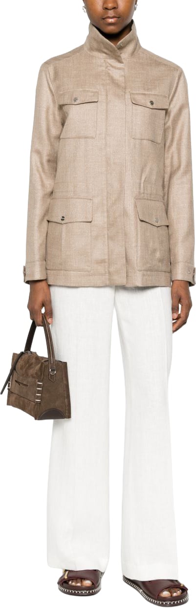 Herno Coats Beige Beige
