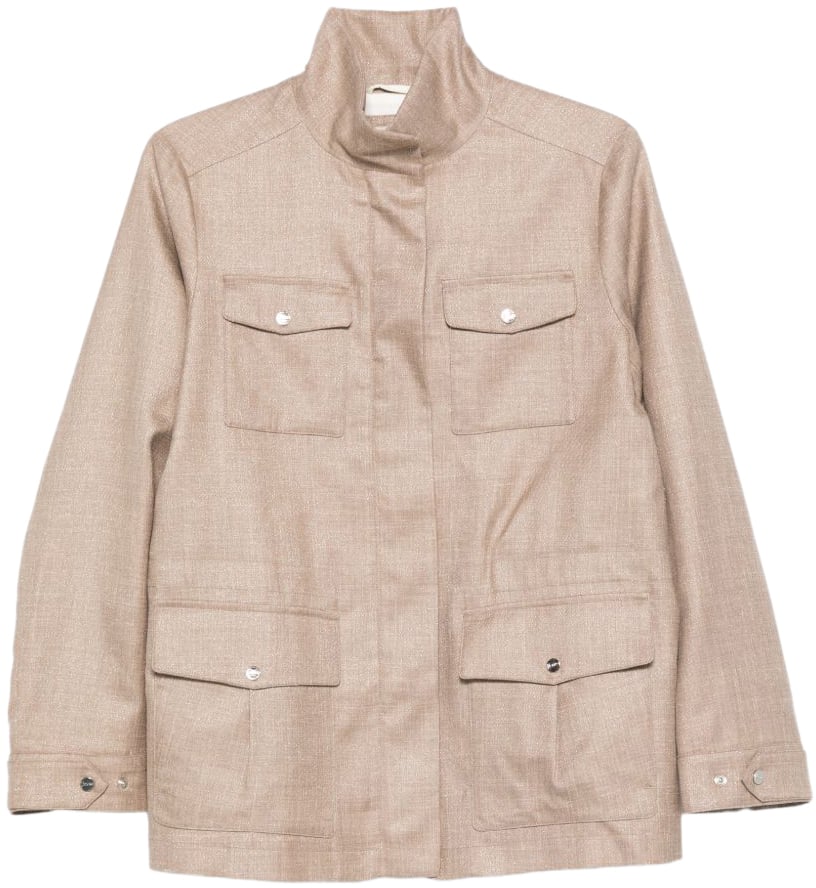 Herno Coats Camel Beige