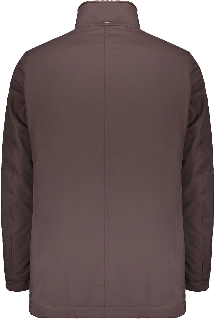 Herno Jacket with zip closure and buttons Bruin