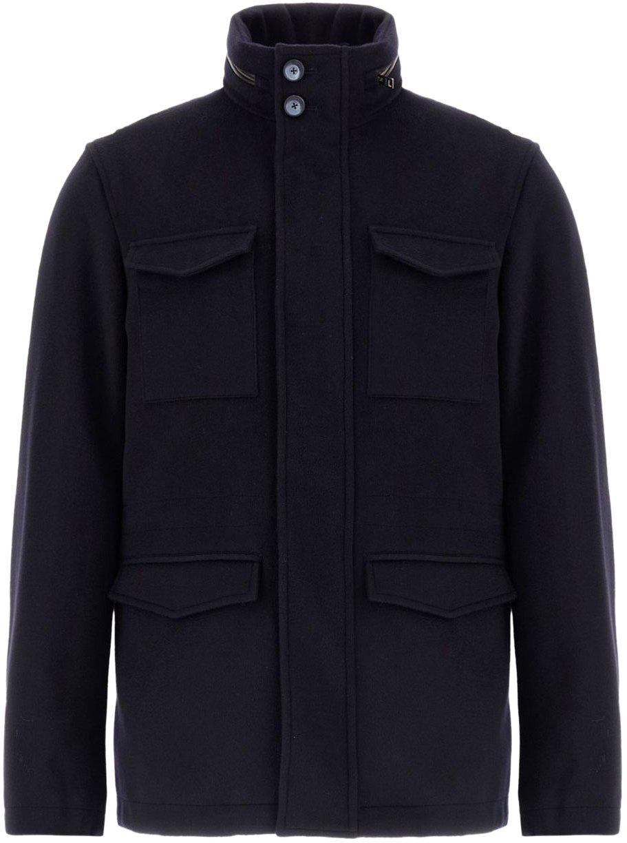 Herno Coats Blue Blauw