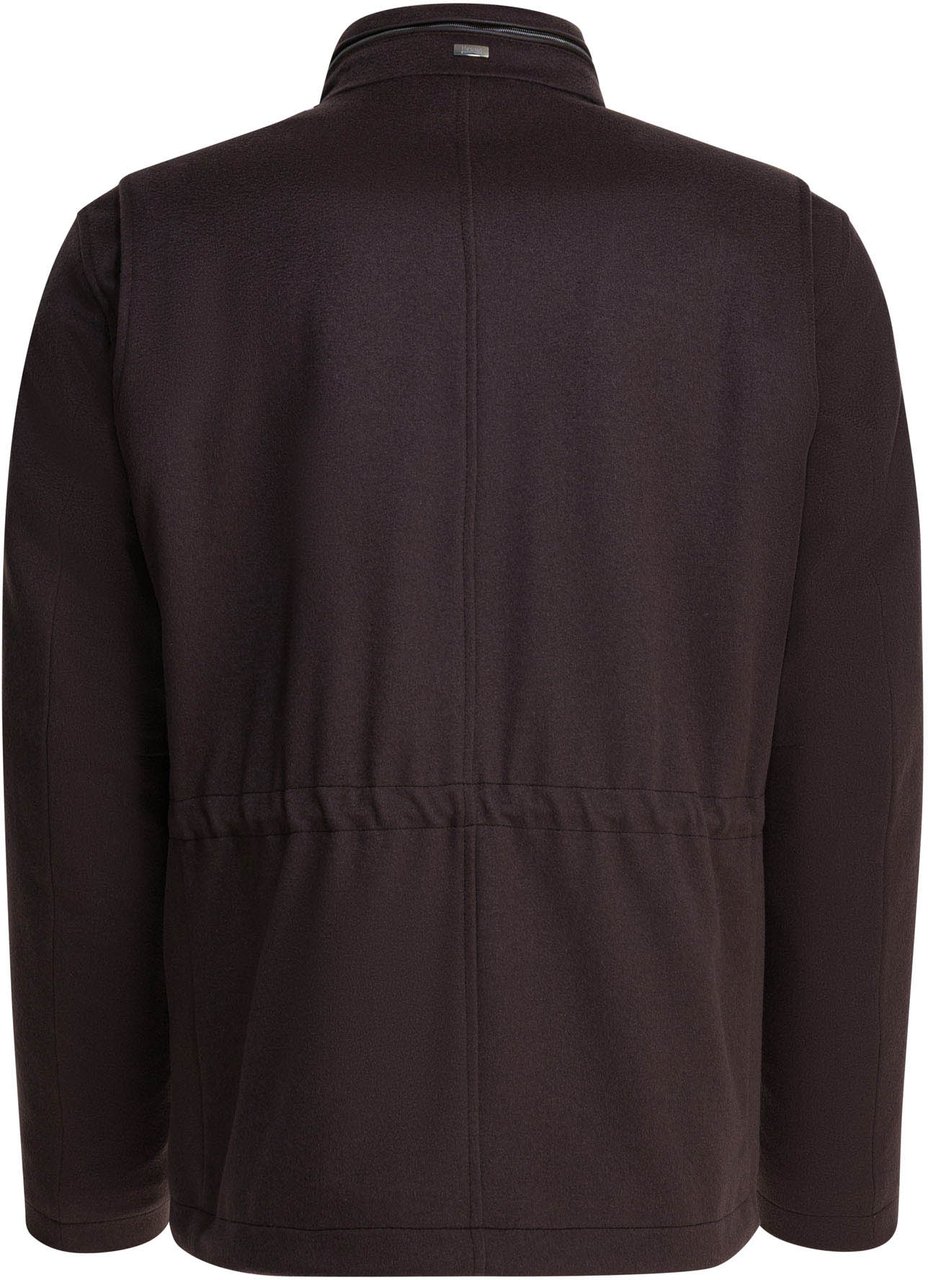 Herno Wool and cashmere short coat Bruin