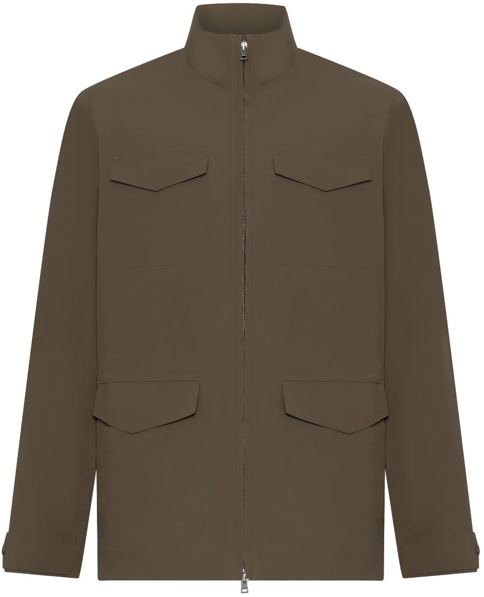 Herno Coats Military Green Donkergroen