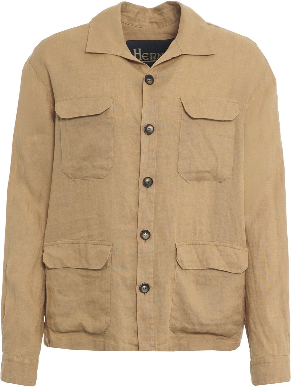 Herno Linen field jacket Beige