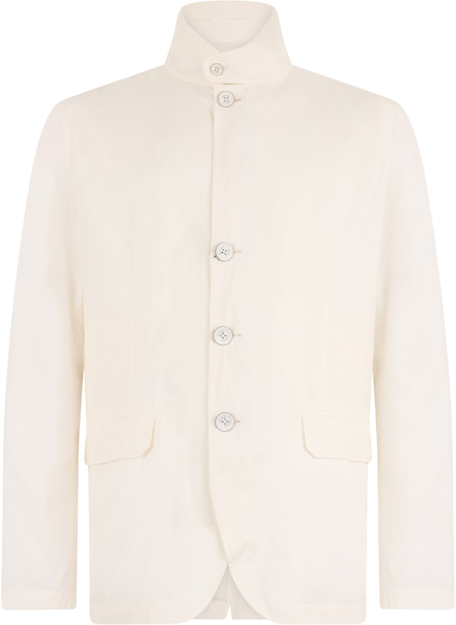Herno Elegant jacket in a soft white fabric Wit