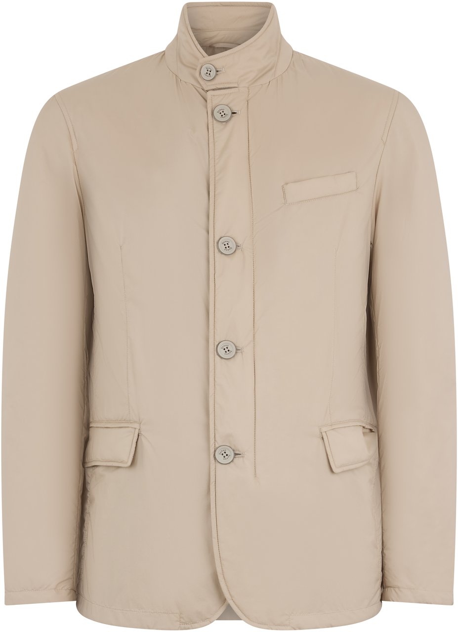 Herno Beige windbreaker with classic design Neutraal