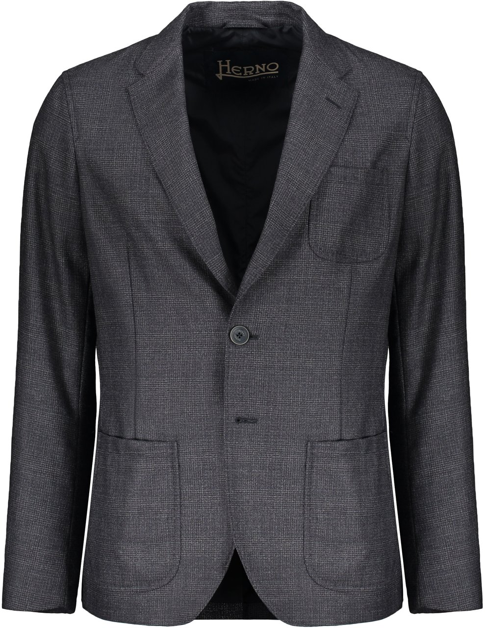 Herno Single-breasted elegant dark gray jacket Blauw