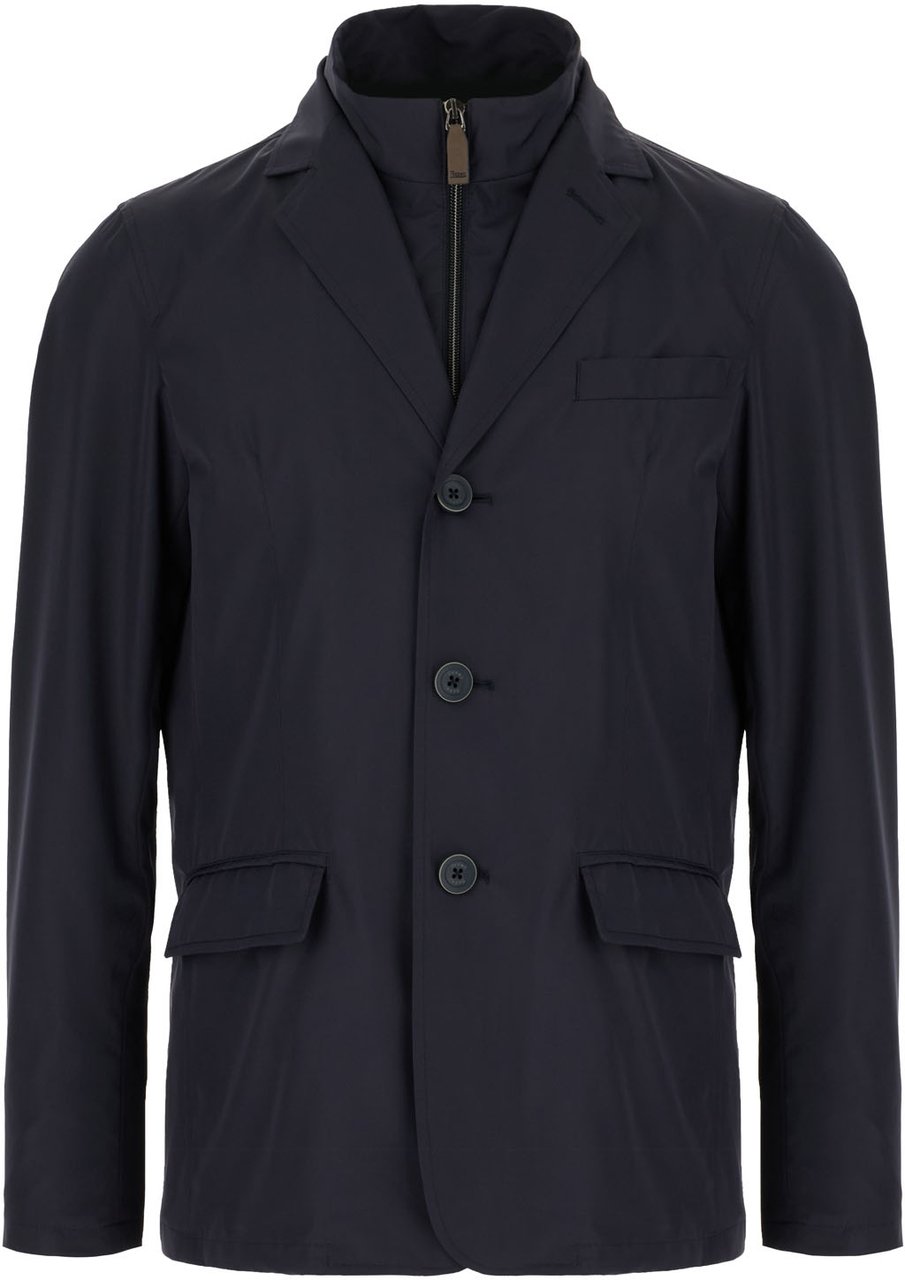 Herno Herno Blu fabric jacket Blauw