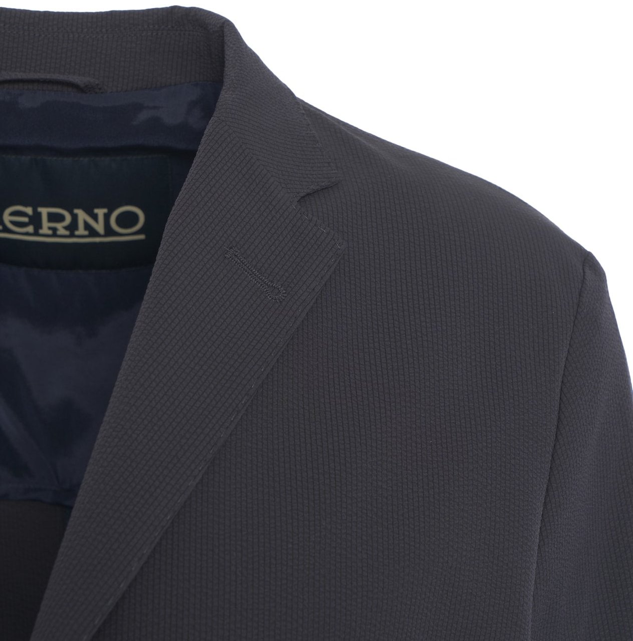 Herno Textured blazer Blauw