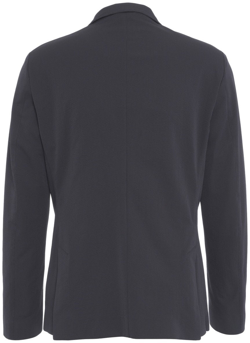 Herno Textured blazer Blauw