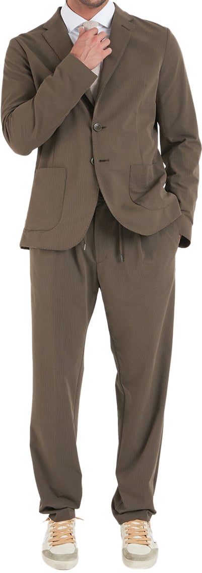 Herno Seersucker blazer Groen