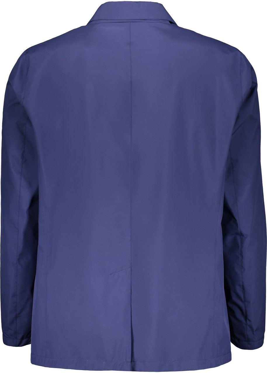 Herno Single-breasted two-button blazer Blauw