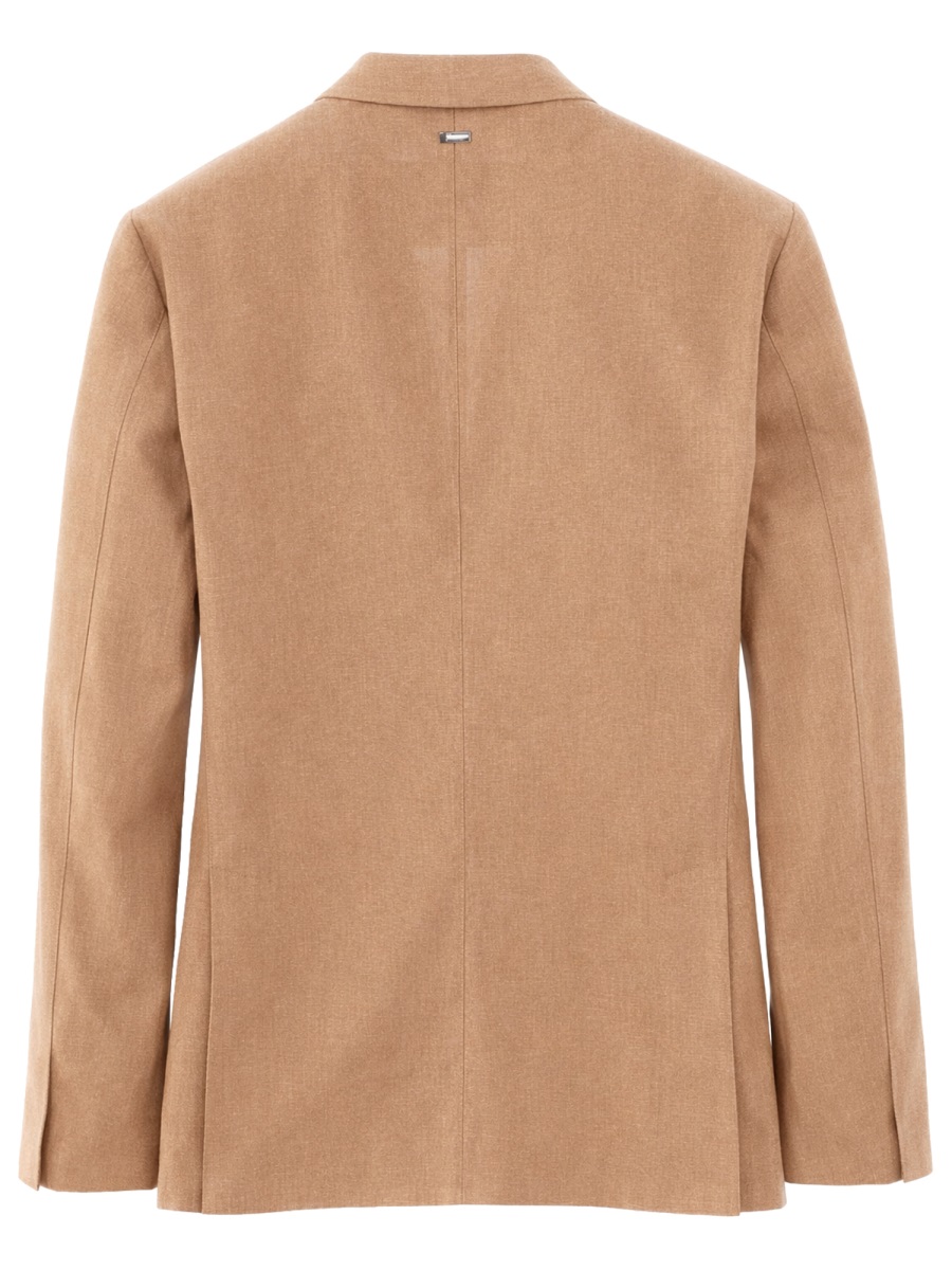 Herno Tailored Beige Notch Lapel Blazer Jacket Bruin