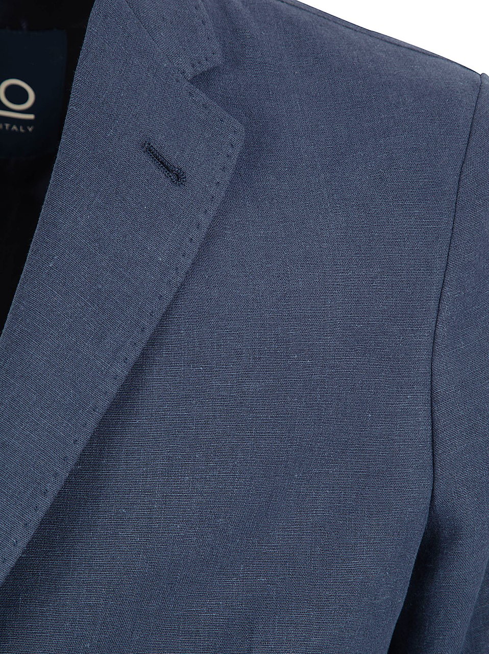 Herno Tailored Linen-Cotton Blend Jacket with Classic Notch Lapel Grijs