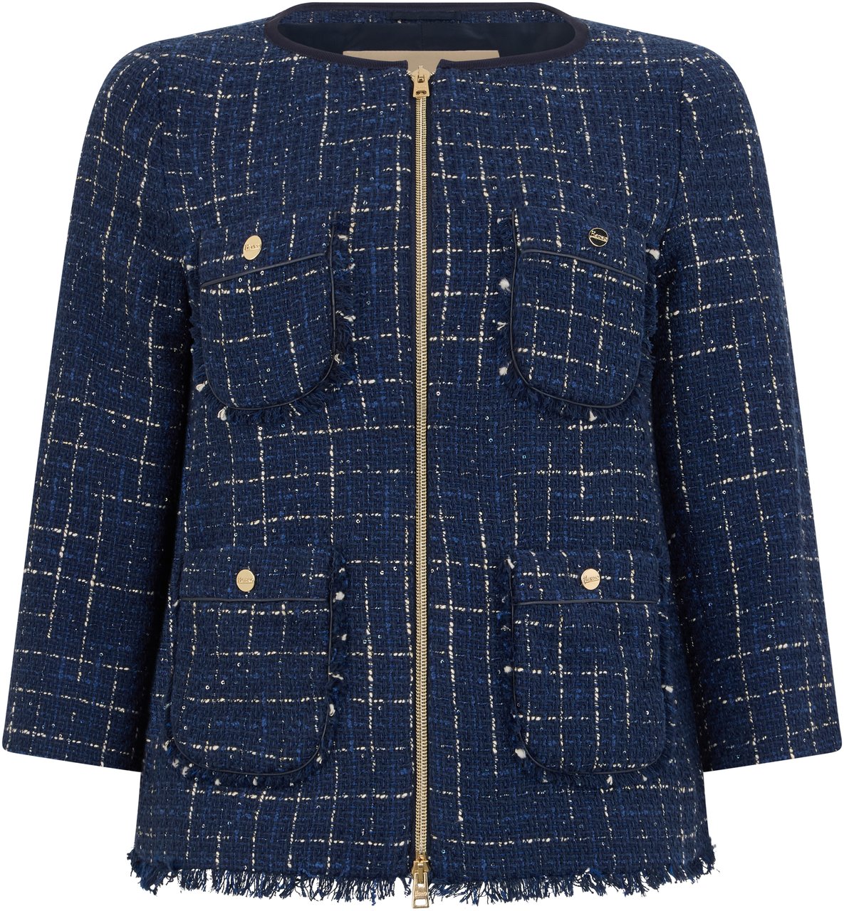 Herno Elegant and versatile dark blue jacket Blauw