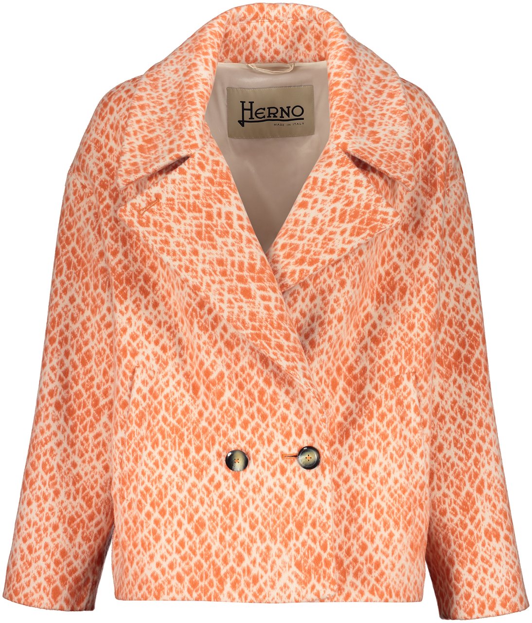 Herno Double-breasted short jacket Oranje