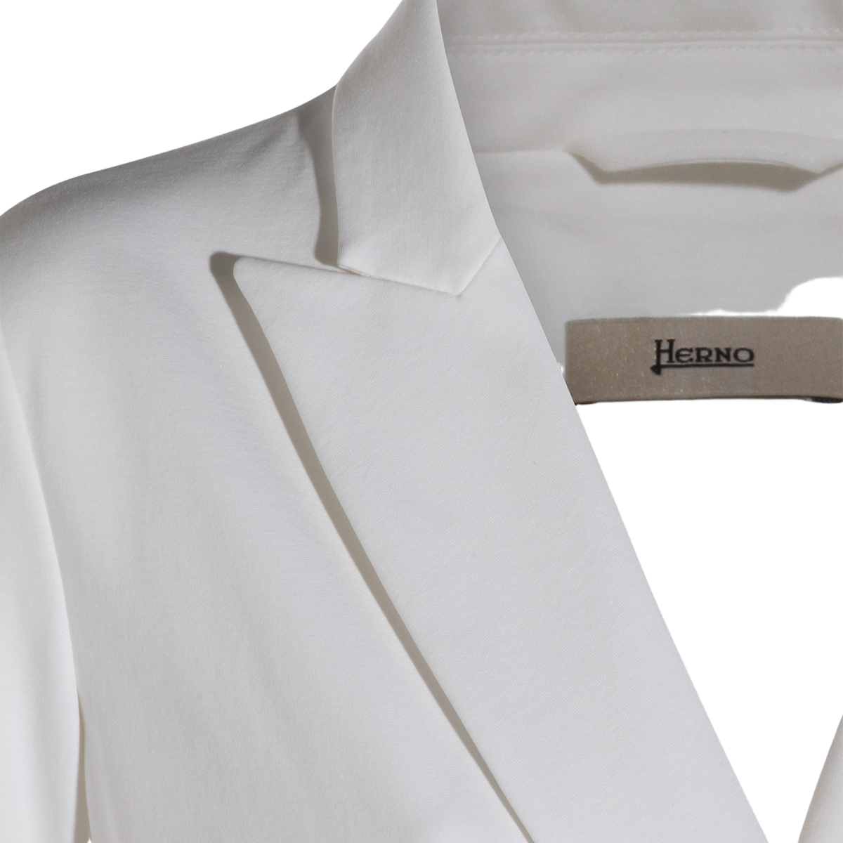 Herno White Jacket with Classic Collar Wit