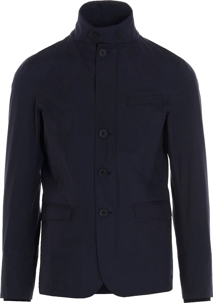 Herno Herno High-Neck Jacket Blauw