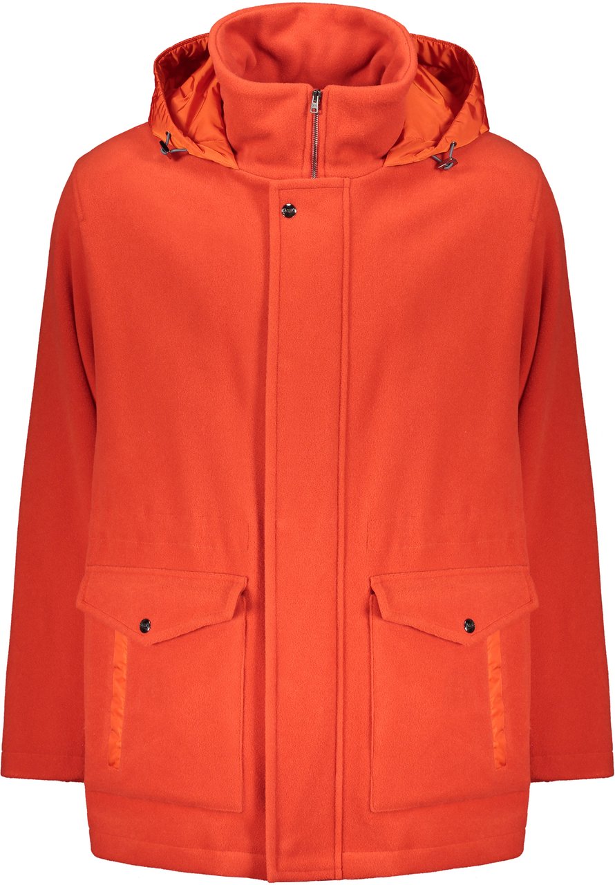 Herno Wool parka Oranje