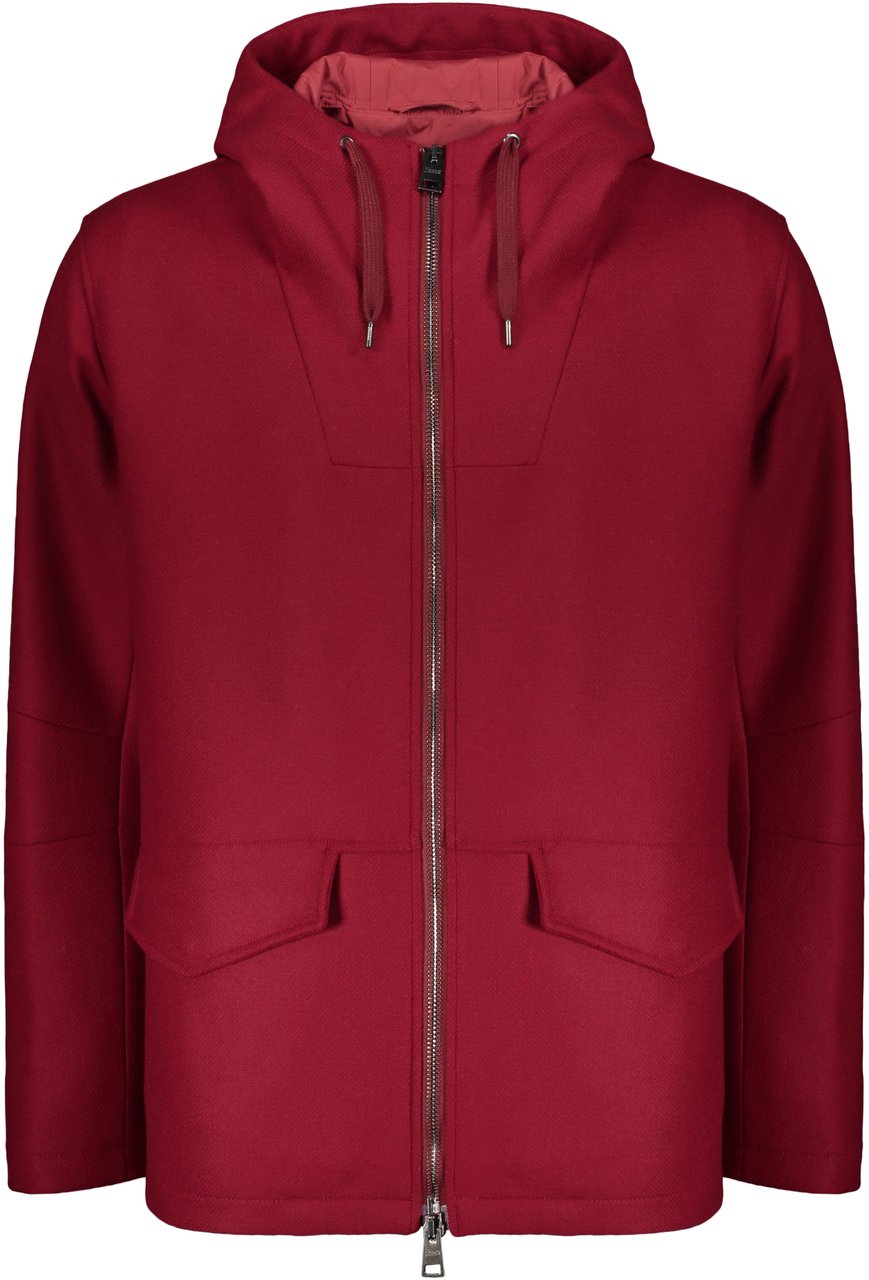 Herno Hooded jacket Rood