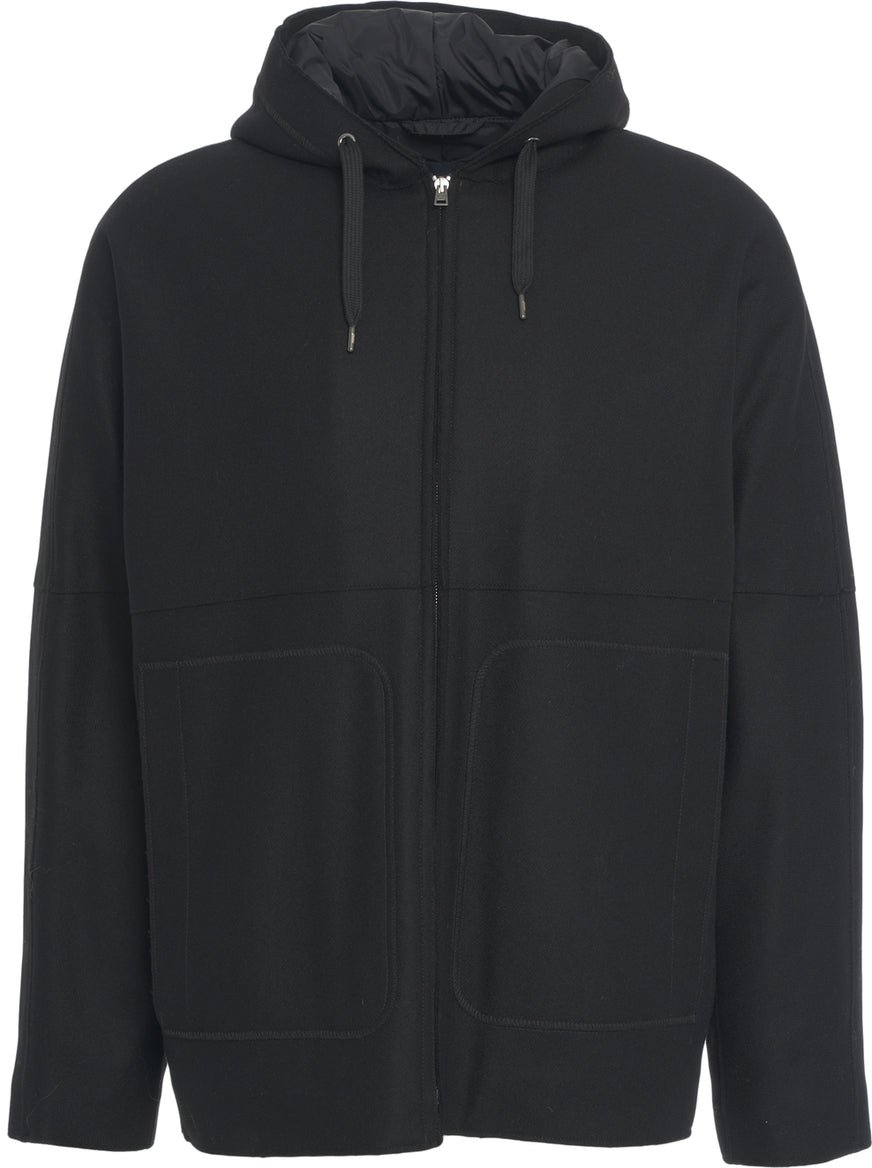 Herno Hooded jacket Zwart