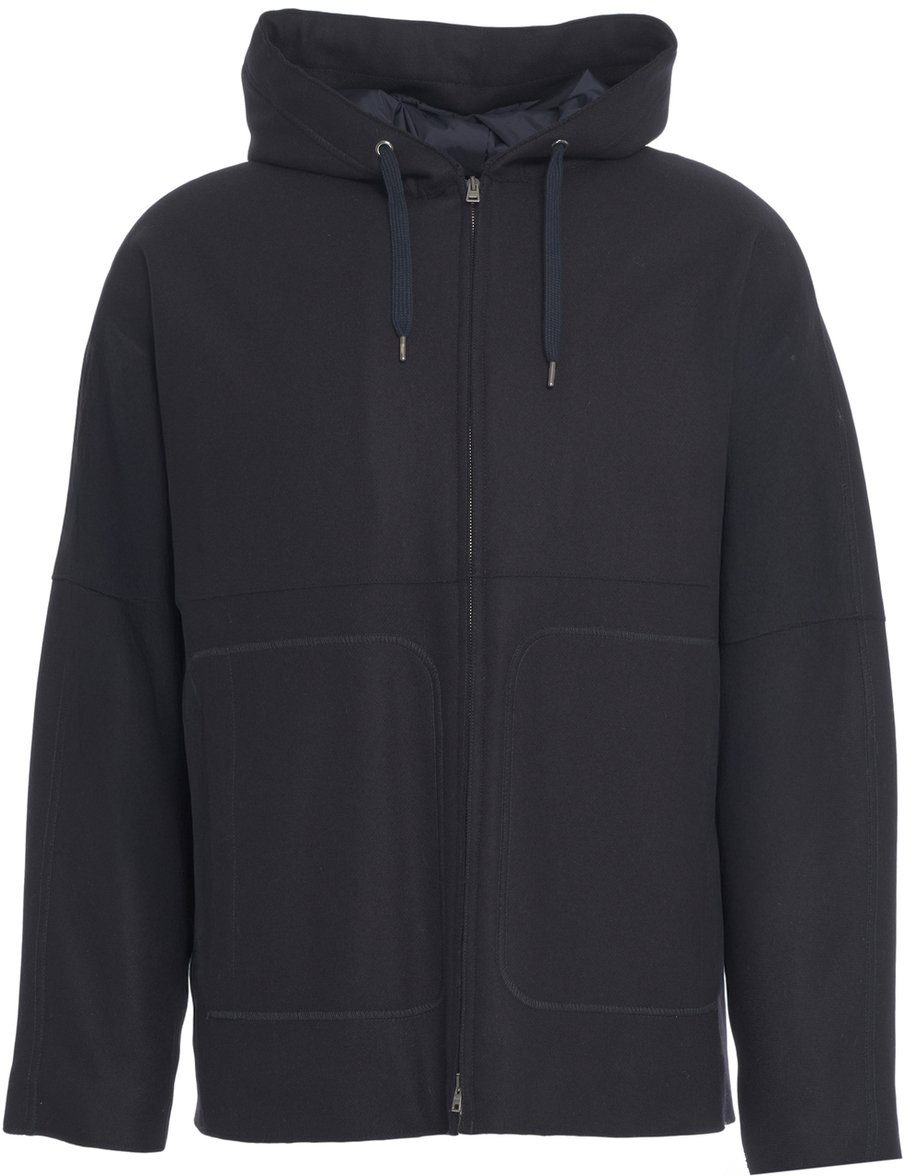 Herno Giacca con cappuccio Blauw