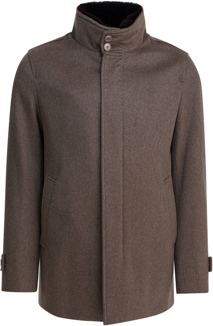 Herno Cashmere coat Bruin