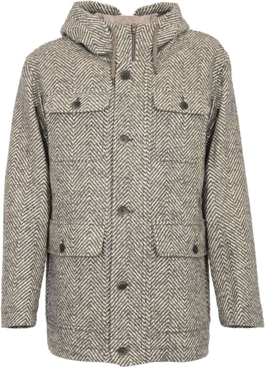 Herno Coats Light Grey Grijs