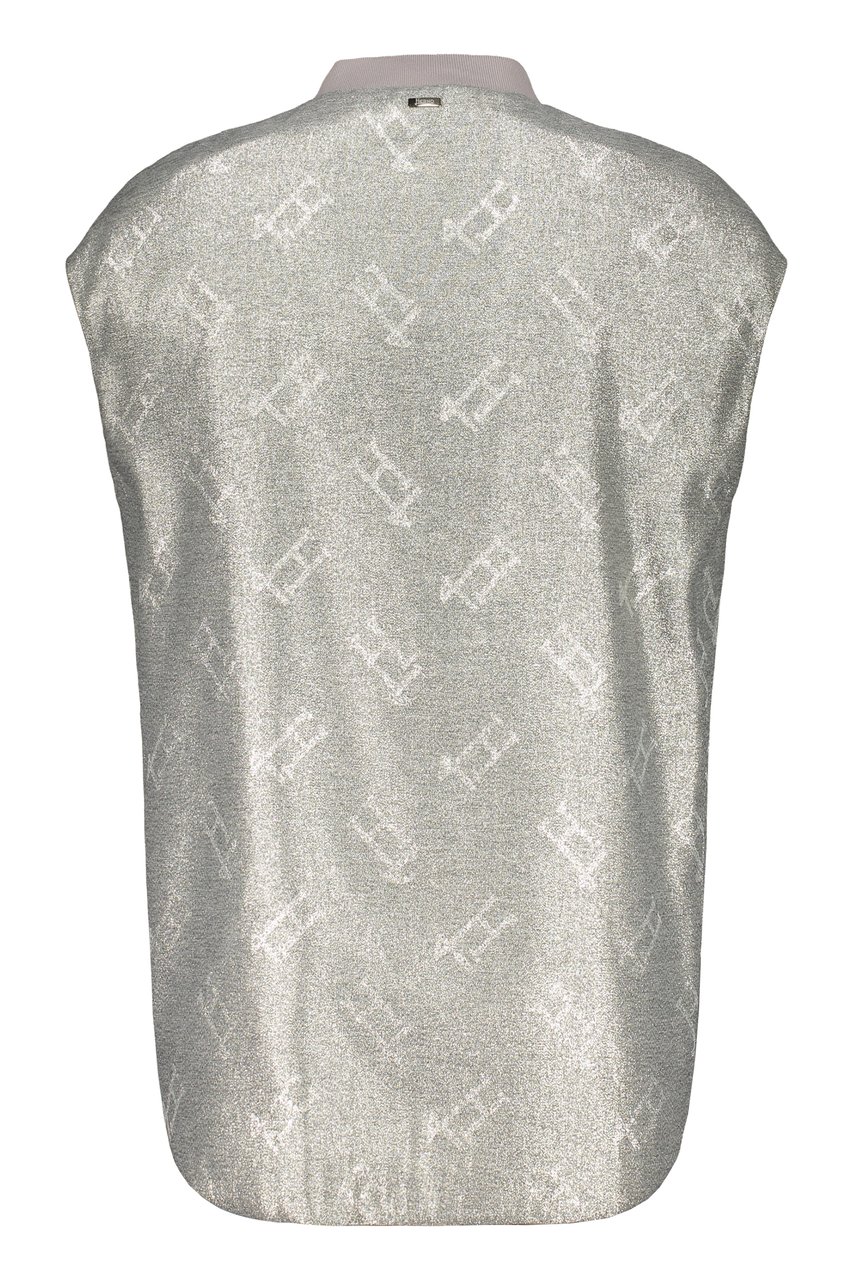 Herno Zip-up vest Zilver