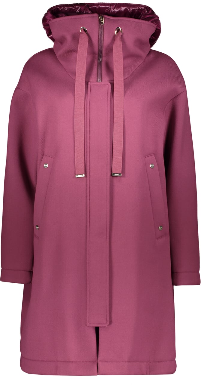 Herno Jacket with zip and snap closure Paars