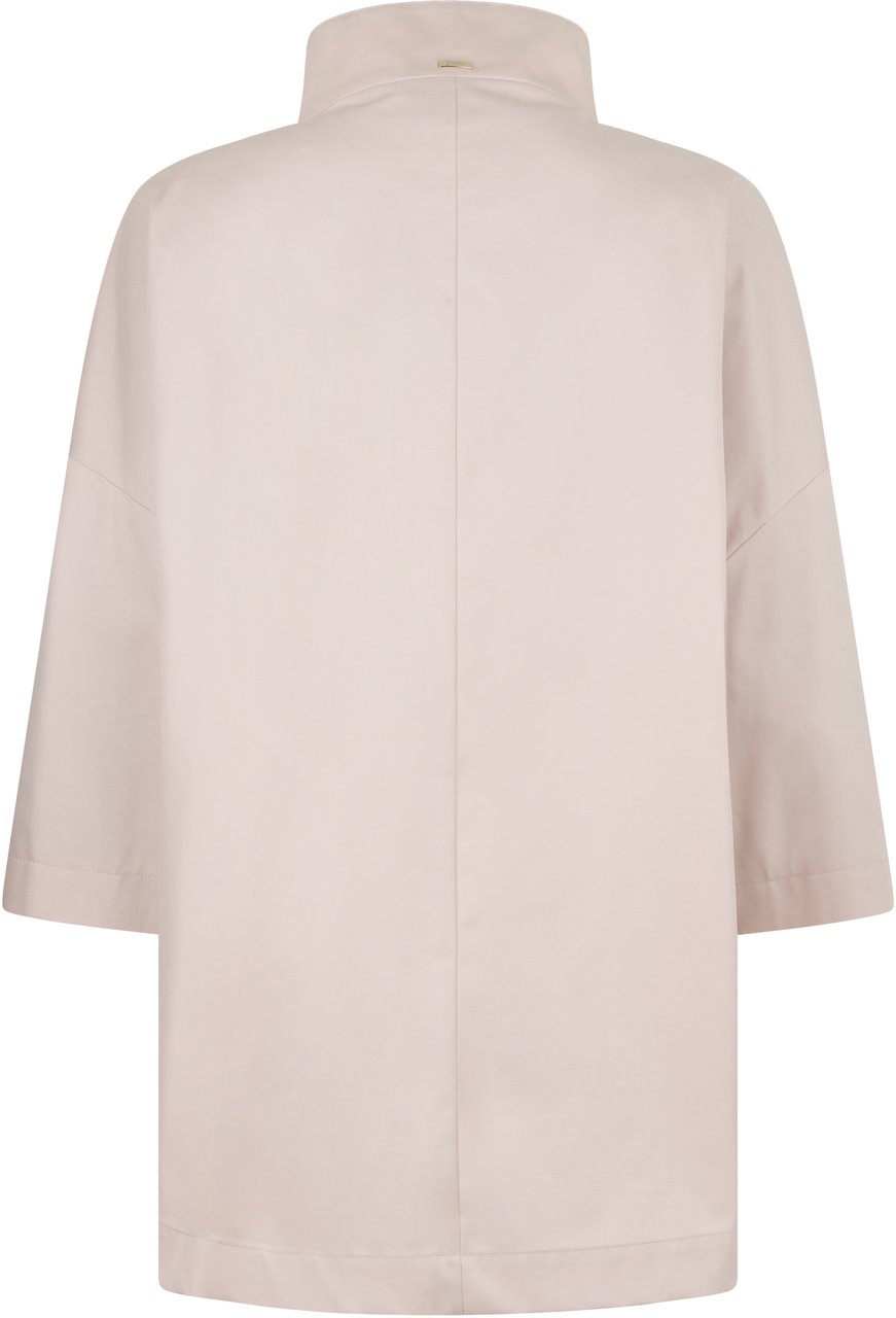Herno Elegant beige jacket with high collar Neutraal