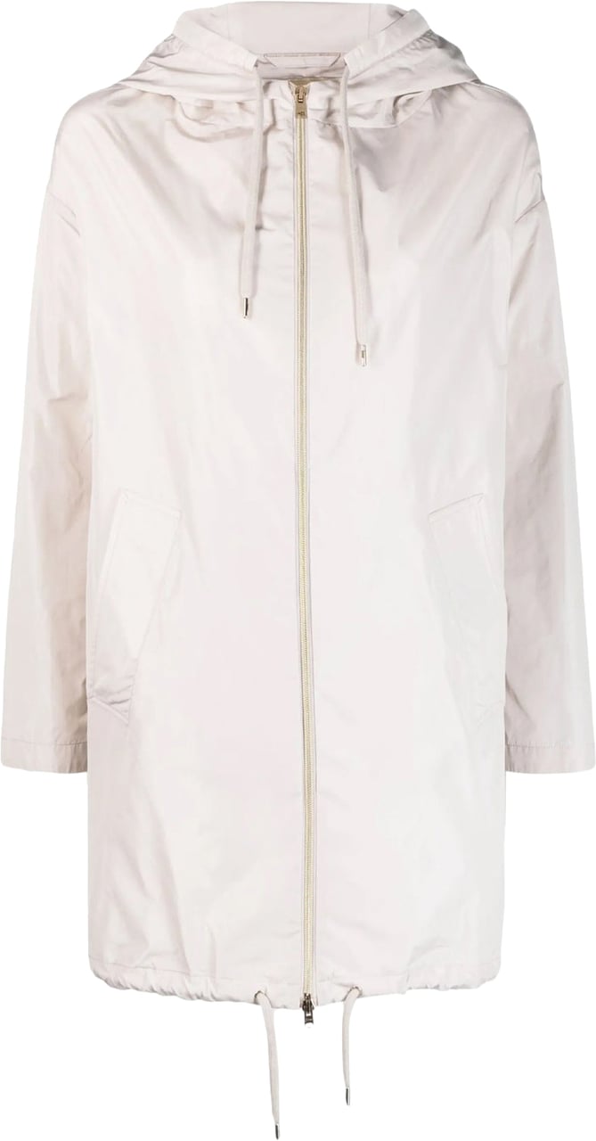 Herno Techno Taffeta Parka Coat Roze