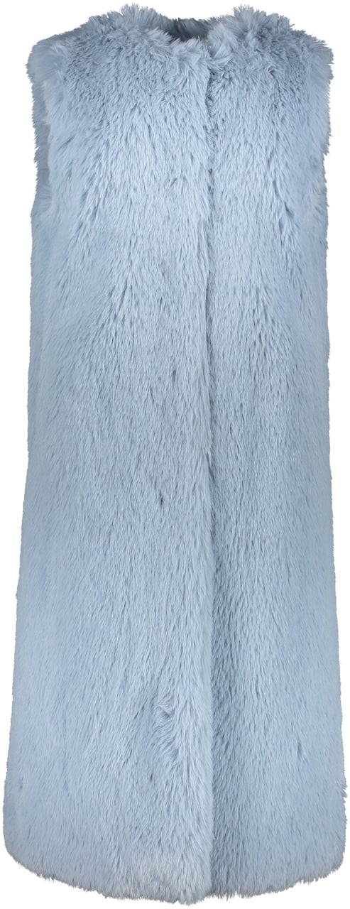 Herno Women's eco fur gilet Blauw