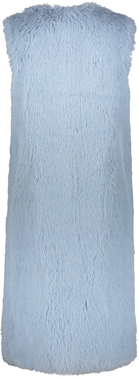 Herno Women's eco fur gilet Blauw
