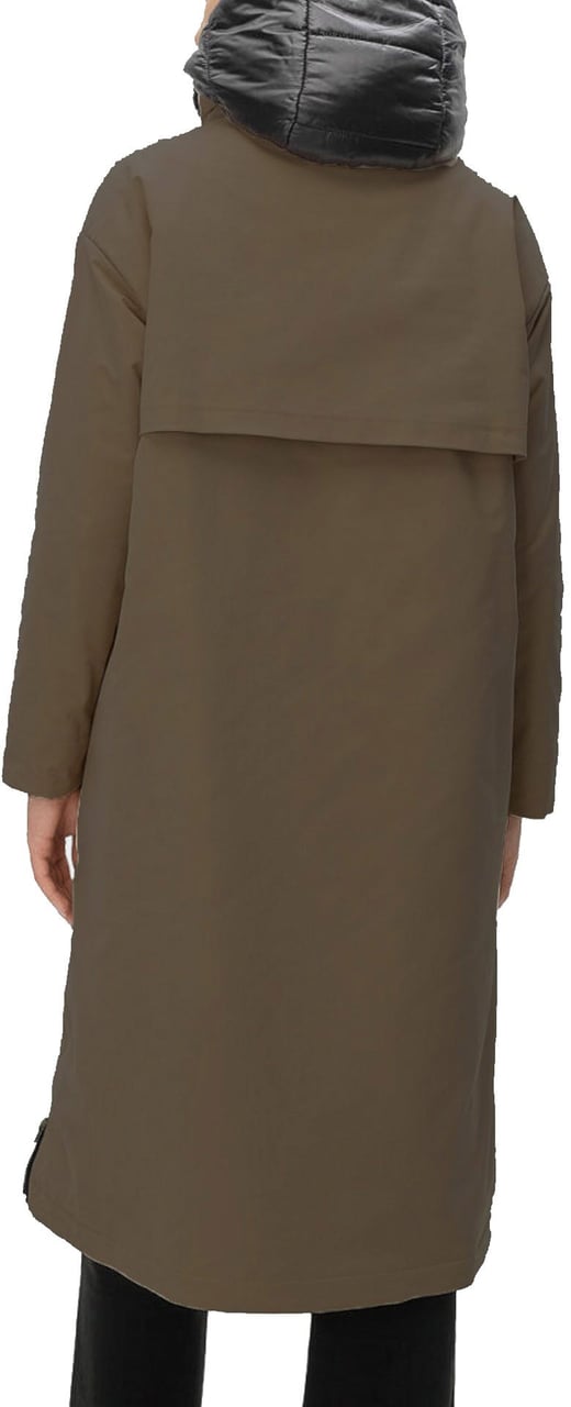 Herno Herno Fur Lining Midi Parka Coat Bruin