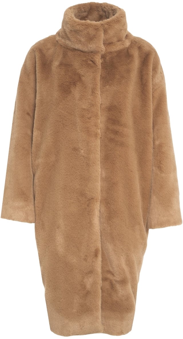 Herno Faux fur coat Bruin