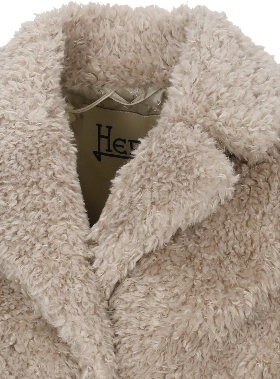 Herno Coats Beige Beige