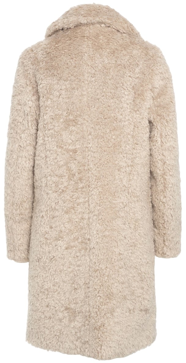 Herno Cappotto in ecopelliccia Beige