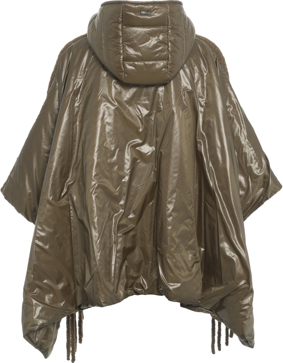 Herno Hooded cape Groen