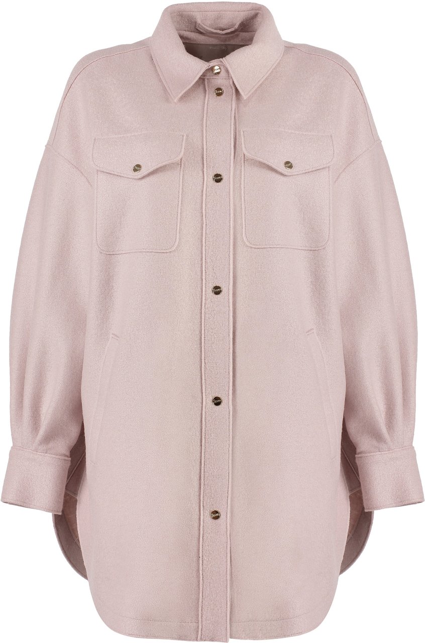 Herno Virgin wool overshirt Paars