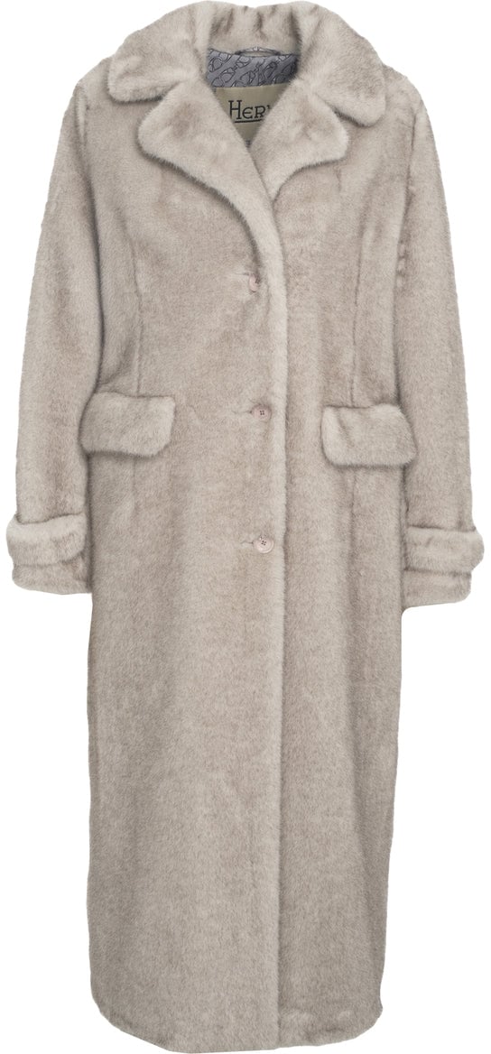 Herno Faux fur coat Beige
